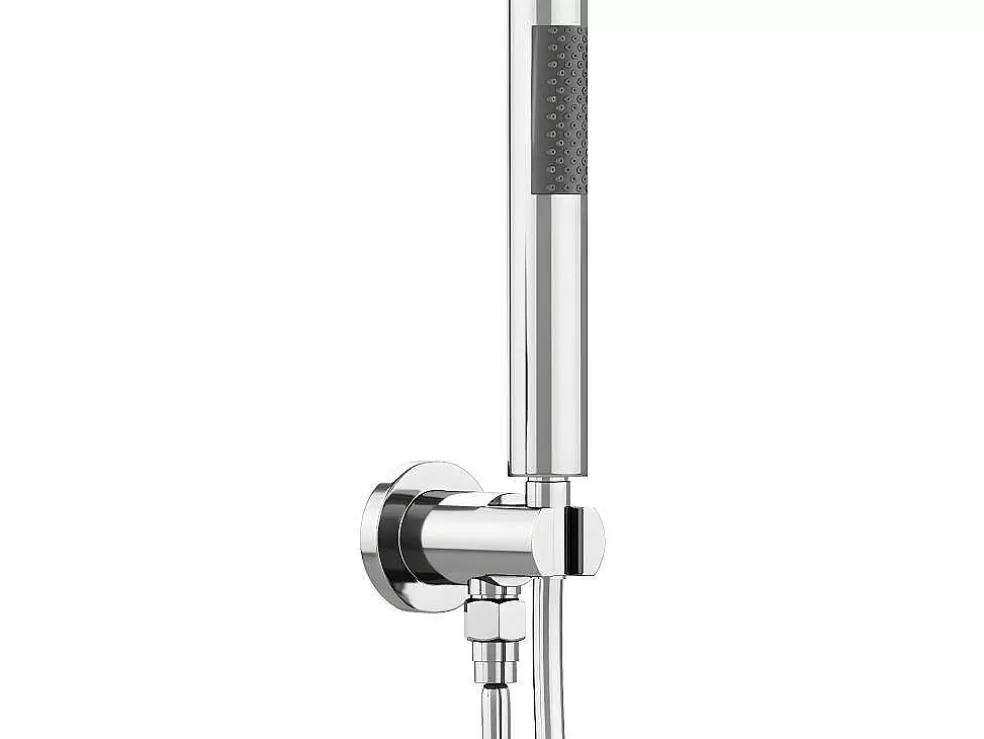 Shower & Design Conjunto De Duche Encastravel Com Torneira Misturadora Termostatica Cor Niquel Escovado - Timavo* Promoções Casa De Banho & Bem-Estar