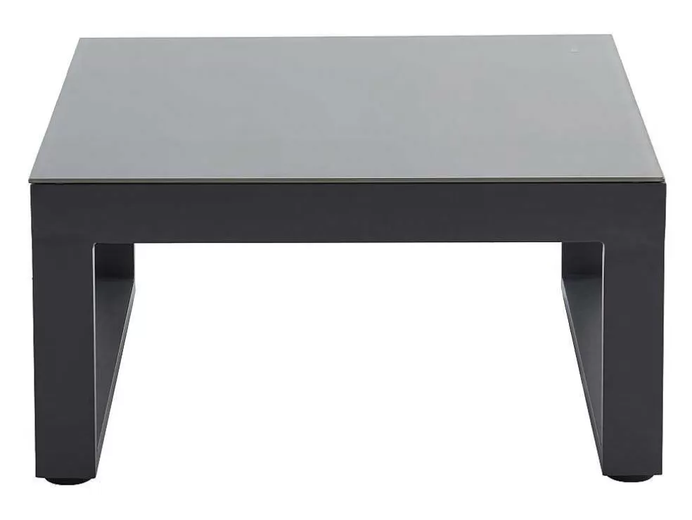 MYLIA Conjunto De Jardim Em Aluminio: Mesa De Centro E Sofá De Canto Levadico, 6 Lugares - Antracite - Palaos Ii De * Conjunto Relax De Jardim