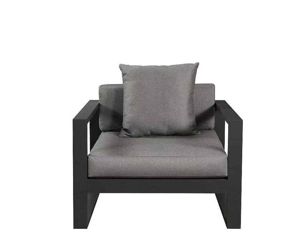 MYLIA Conjunto De Jardim Em Aluminio: Um Sofá De 3 Lugares, 2 Cadeiroes E Uma Mesa De Centro - Molokai* Conjunto Relax De Jardim