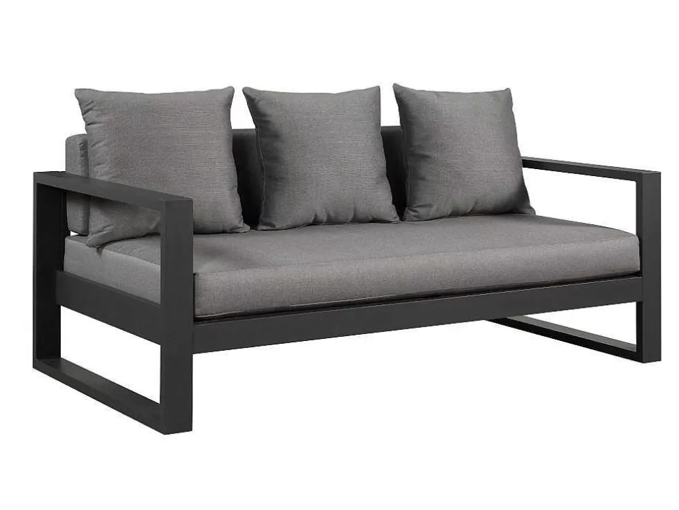 MYLIA Conjunto De Jardim Em Aluminio: Um Sofá De 3 Lugares, 2 Cadeiroes E Uma Mesa De Centro - Molokai* Conjunto Relax De Jardim