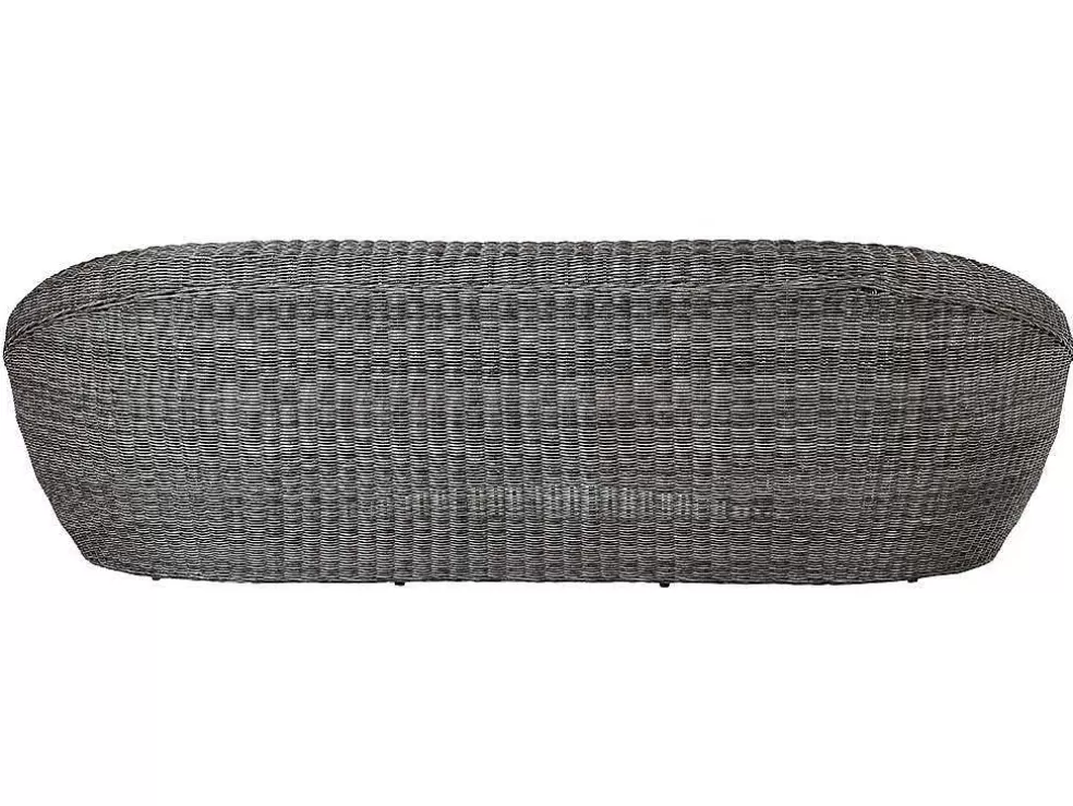 MYLIA Conjunto De Jardim Em Resina Entrancada: Sofá, 2 Cadeiroes E Mesa De Centro - Whiteheaven* Conjunto Relax De Jardim