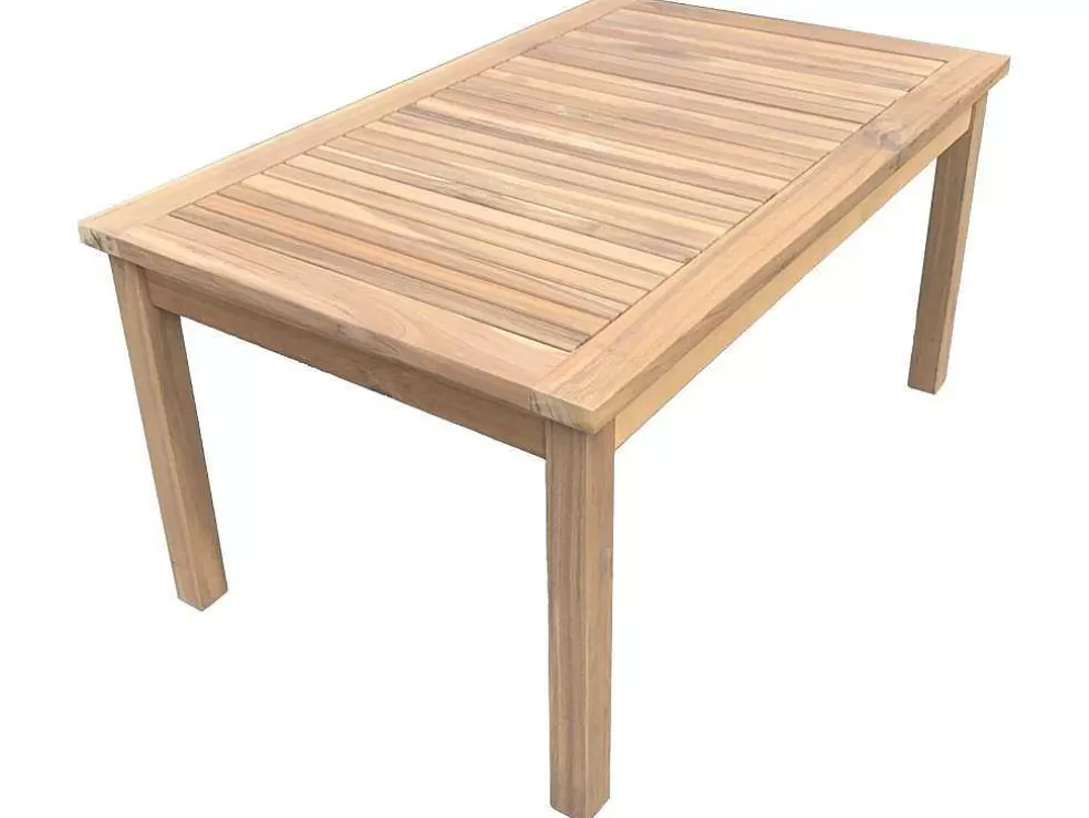 Happy Garden Conjunto De Mobiliário De Jardim De Acacia Goa 4 Lugares - Almofadas De Areia* Conjunto Relax De Jardim