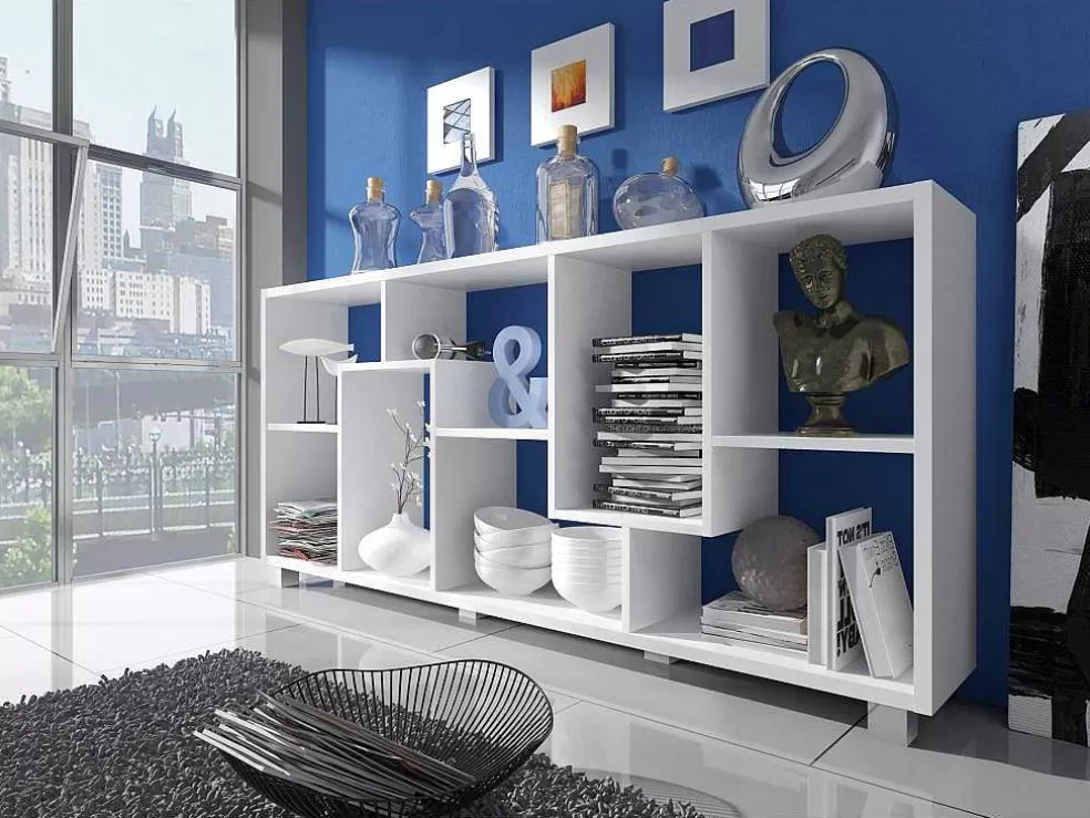 Skraut Home Conjunto De Sapateira Estrutura Carvalho, Gavetas E Portas Branco E Prateleiras Branca Mate* Sapateira
