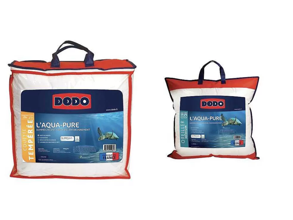 DODO Conjunto Edredão Temperado 140X200 + 1 Almofada 60X60 Aqua-Pure - Capa 100% Algodao Biologico* Almofada