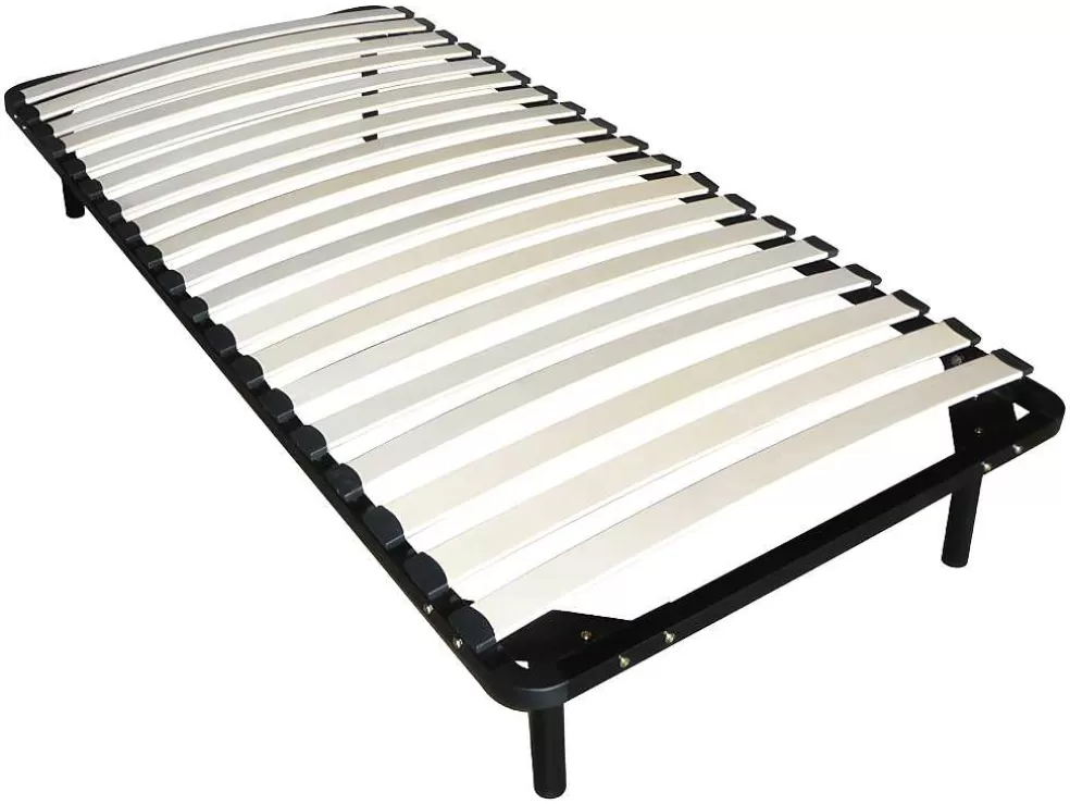 DREAMEA Conjunto Estrado De Ripas + Colchão De Espuma Acolhimento Memória De Forma Com 15 Cm De EsPéssura De 90 X 190 Cm - Pelops Da * Conjunto Colchão E Sommier