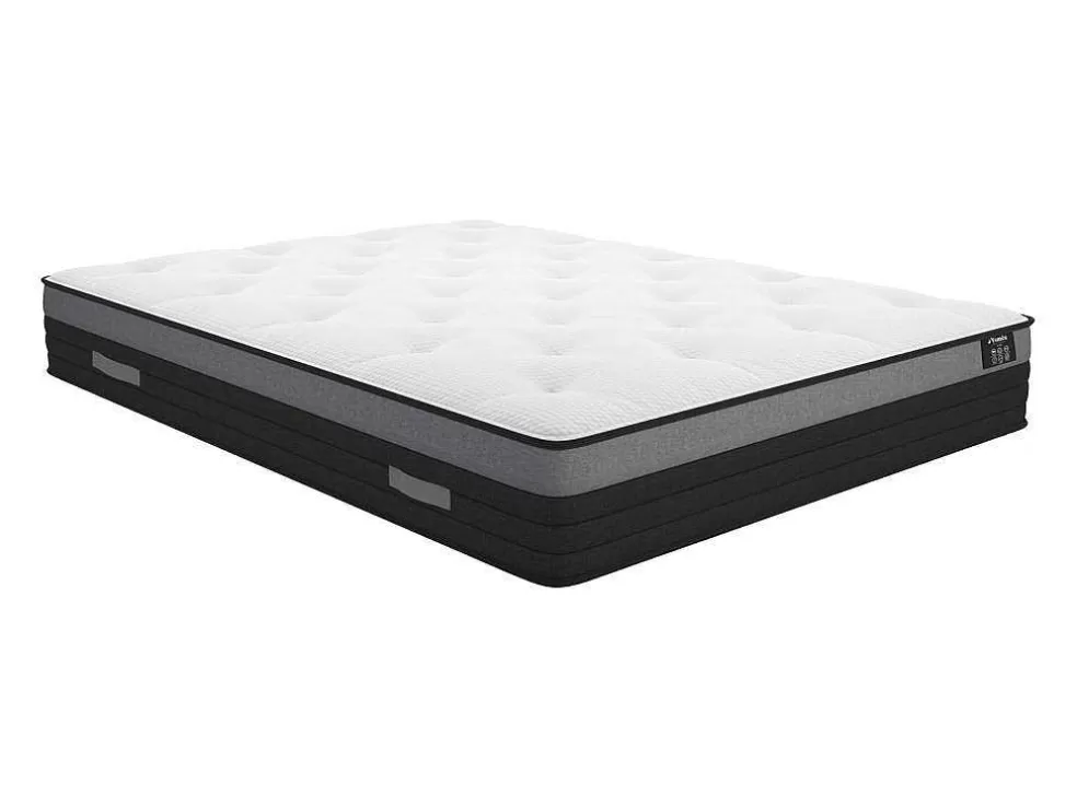 Ysmée Conjunto Estrutura De Ripas + Colchão Com 1118 Molas Ensacadas Com Faixa Respiravel Airplay De Dremea Play Com EsPéssura De 24 Cm - 180 X 200 Cm* Conjunto Colchão E Sommier