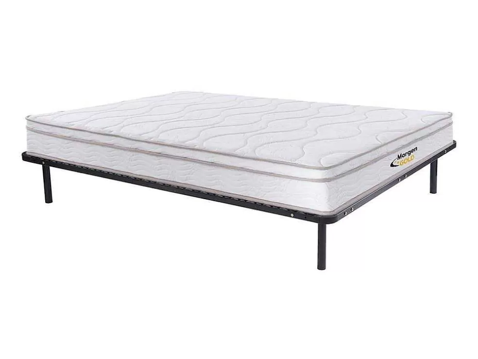 Morgengold Conjunto Estrutura De Ripas + Colchão De Molas 3 Zonas E Memória De Forma Wolkentanz De - 160X200 Cm* Conjunto Colchão E Sommier