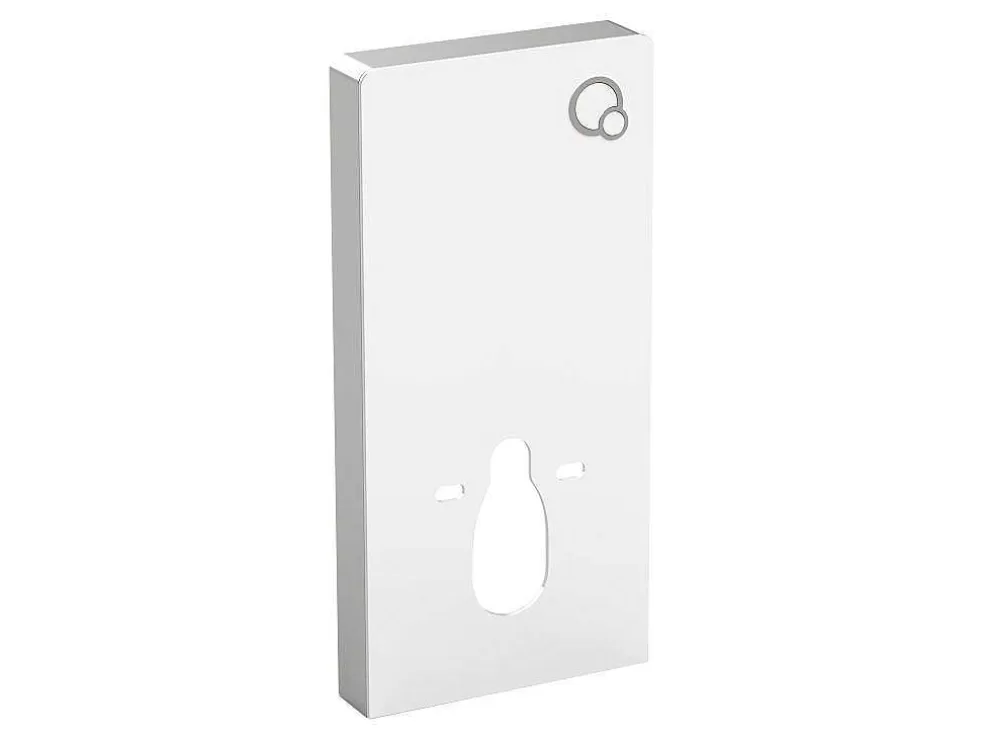 Vente-unique Conjunto Sanita Suspensa Com Estrutura De Suporte Decorativa Branco Brilhante - Javoine* Sanita Suspensa