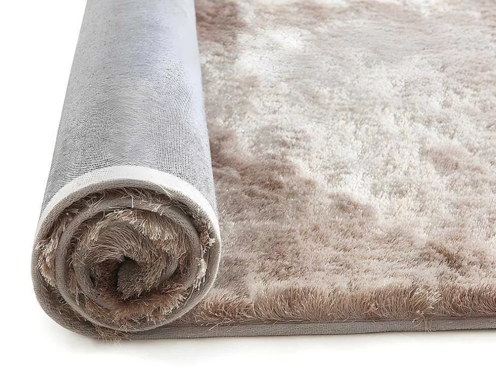 Vente-unique Conjunto Sofá De 3 Lugares Convertivel Clic-Clac Verde-Abeto - Launei E Tapete Taupe - Dolce* Sofá Cama Clic-Clac E Dobravel