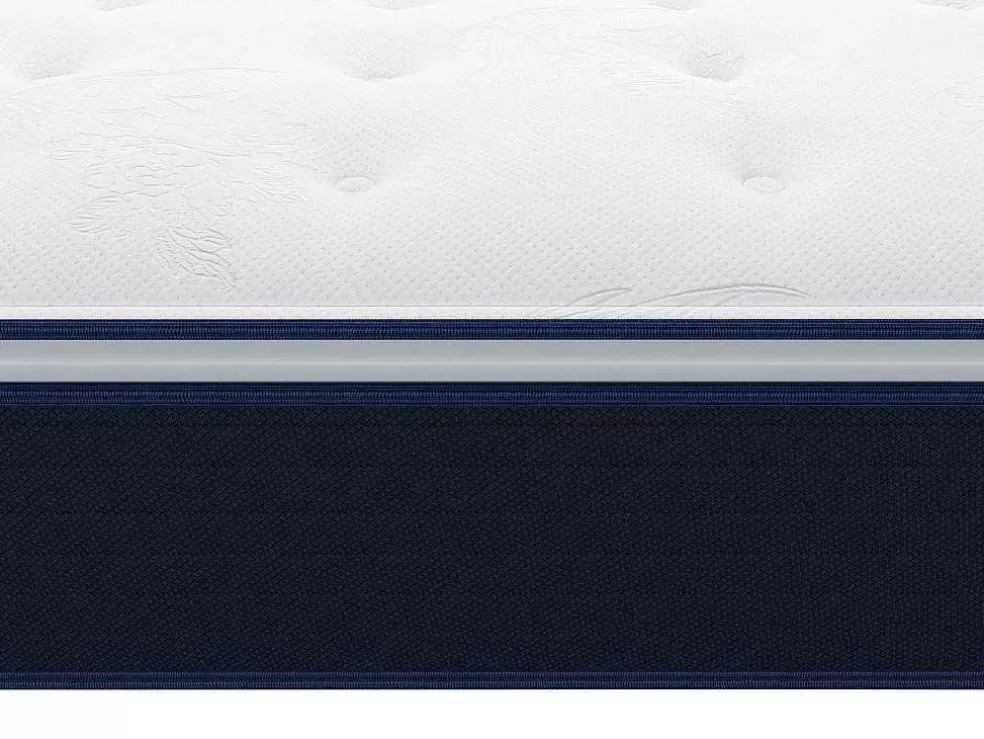 Ysmée Conjunto Sommier + Colchão De Molas Ensacadas E Sobrecolchão Integrado 90X190 Cm - Altier Da Dreamea* Conjunto Colchão E Sommier