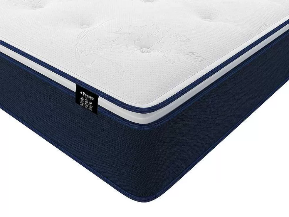 Ysmée Conjunto Sommier + Colchão De Molas Ensacadas E Sobrecolchão Integrado 120X190 Cm - Altier Da Dreamea* Conjunto Colchão E Sommier