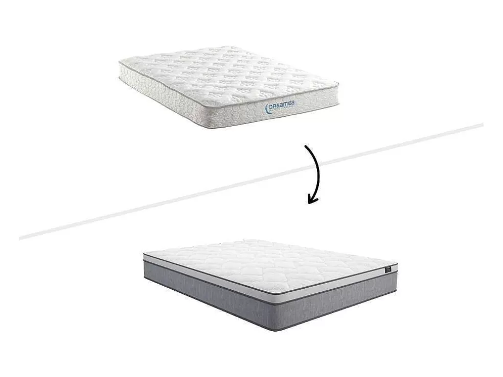 Ysmée Conjunto Sommier + Colchão De Molas Ensacadas Esp. 22 Cm Serenite Da Ysmee - 140X200 Cm* Conjunto Colchão E Sommier