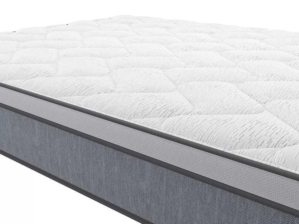 Ysmée Conjunto Sommier + Colchão De Molas Ensacadas Esp. 22 Cm Serenite Da Ysmee - 140X190 Cm* Conjunto Colchão E Sommier