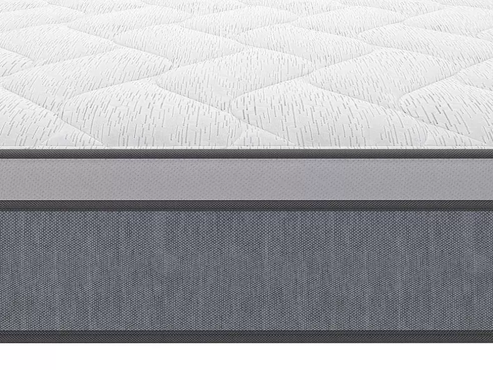 Ysmée Conjunto Sommier + Colchão De Molas Ensacadas Esp. 22 Cm Serenite Da Ysmee - 140X190 Cm* Conjunto Colchão E Sommier