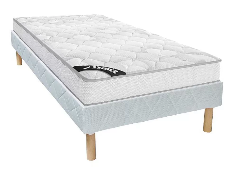 Ysmée Conjunto Sommier + Colchão De Molas Ensacadas EsPéssura 20 Cm E Dimensao 90 X 190 Cm - Songe Da Ysmee* Conjunto Colchão E Sommier
