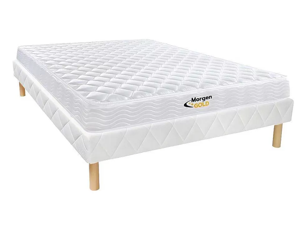 Morgengold Conjunto Sommier + Colchão De Molas 140X200 Cm - Wolkenlos Da * Conjunto Colchão E Sommier