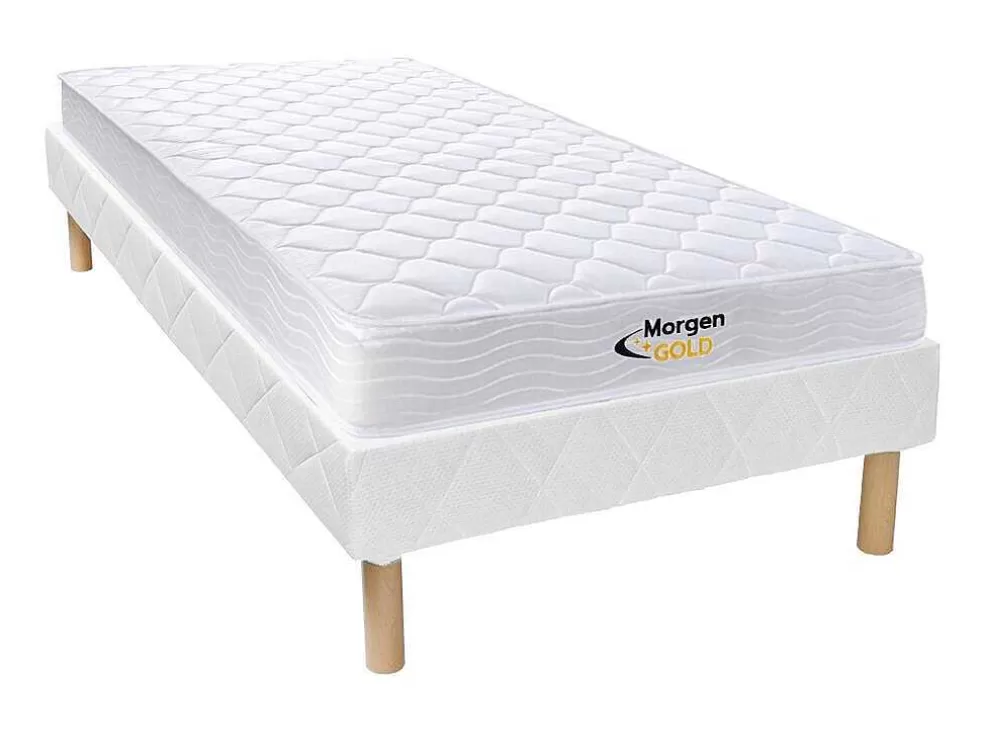 Morgengold Conjunto Sommier + Colchão De Molas 90X200 Cm - Wolkenlos Da * Conjunto Colchão E Sommier