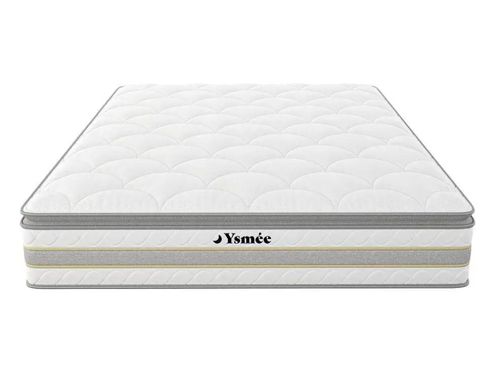 Ysmée Conjunto Sommier + Colchão Molas Ensacadas E Sobrecolchão Integrado Canterbury Da Dreamea - 160 X 200 Cm* Conjunto Colchão E Sommier
