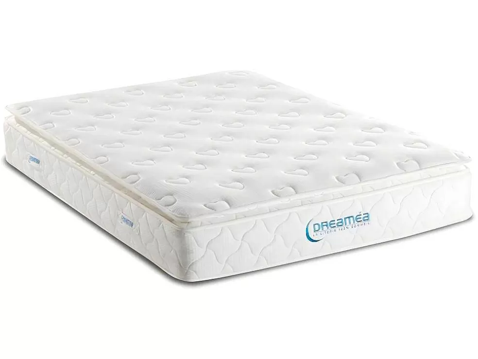 DREAMEA Conjunto Sommier + Colchão Molas Ensacadas Sobrecolchão Integrado American Dream Da - 200 X 200 Cm* Conjunto Colchão E Sommier