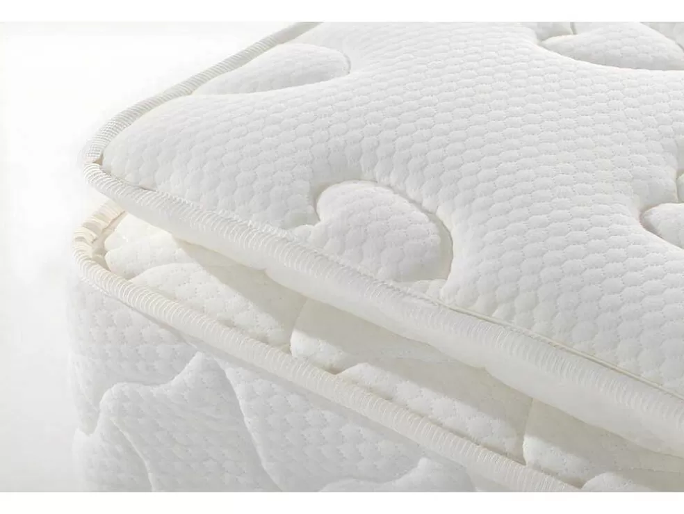 DREAMEA Conjunto Sommier + Colchão Molas Ensacadas Sobrecolchão Integrado American Dream Da - 140 X 190 Cm* Conjunto Colchão E Sommier
