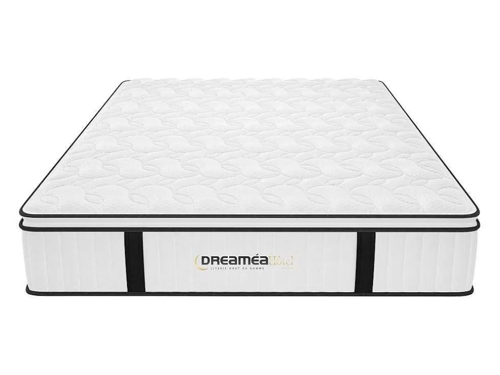 DREAMEA HOTEL Conjunto Sommier E Colchão Antifogo Molas Ensacadas E Sobrecolchão Integrado 140X190 Cm - Delice Da * Conjunto Colchão E Sommier