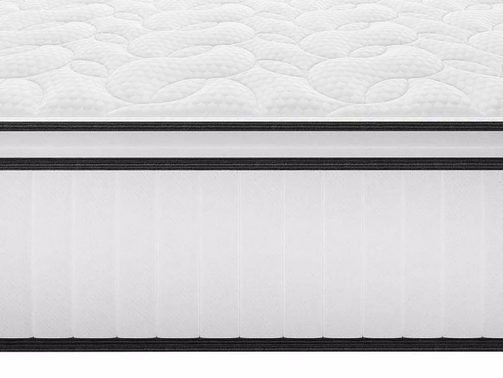 DREAMEA HOTEL Conjunto Sommier E Colchão Antifogo Molas Ensacadas E Sobrecolchão Integrado 140X190 Cm - Delice Da * Conjunto Colchão E Sommier