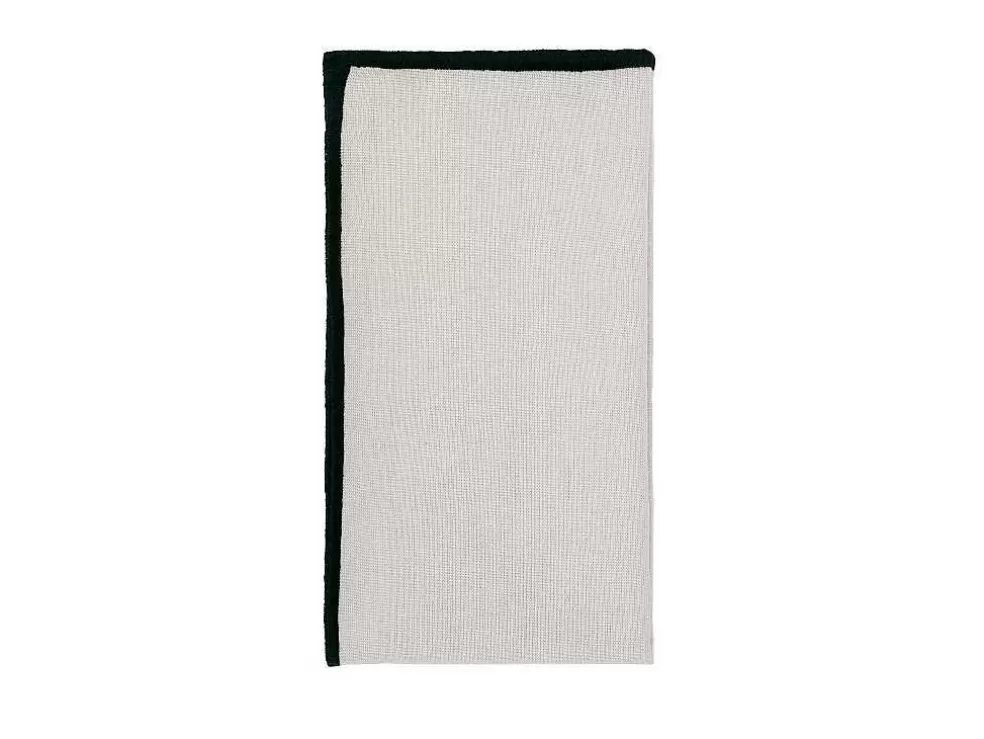 OZAIA Conjunto Toalha + 4 Guardanapos De Mesa Em Linho E Algodao, Borda Preta, Taupe, 170 X 300 Cm - Borina* Têxteis De Mesa