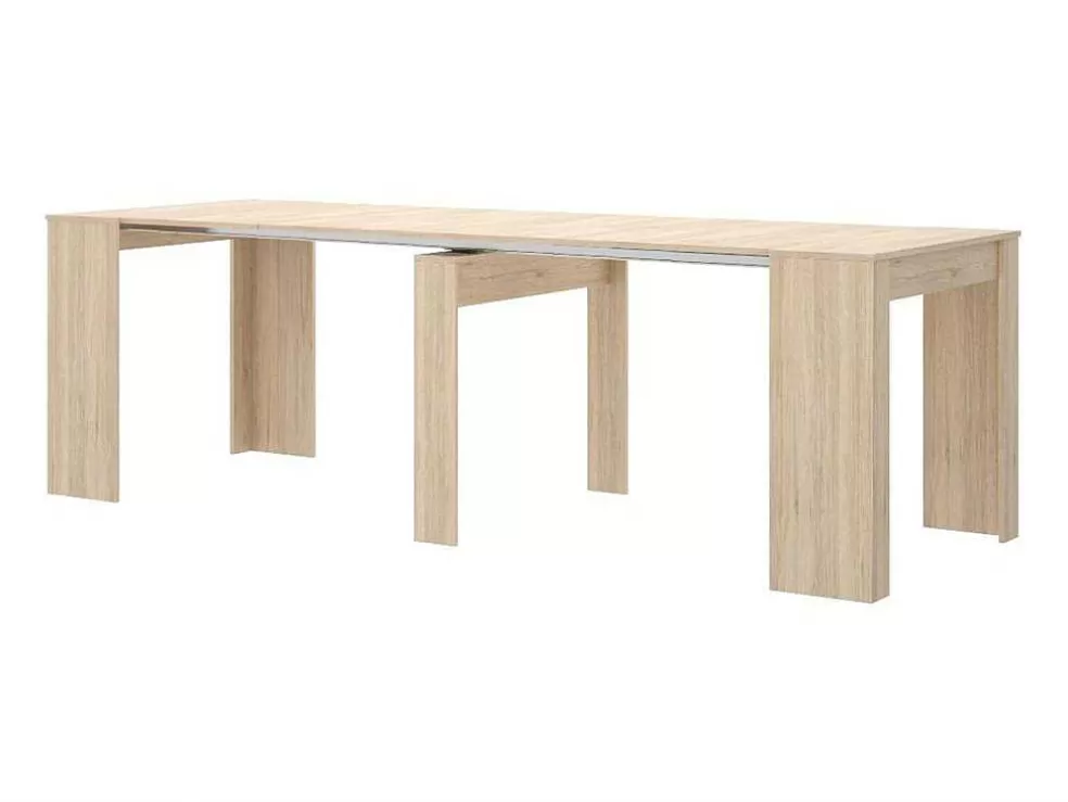 Vente-unique Consola Extensivel Onega - 10 Lugares - 4 Extensoes - Cor: Carvalho* Consola