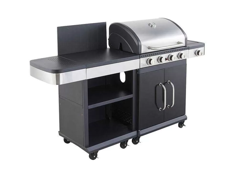 Cook'in Garden - Churrasqueira A Gas Fidgi 4 Com Bandeja Para Servir* Barbecue, Braseiro De Jardim, Plancha