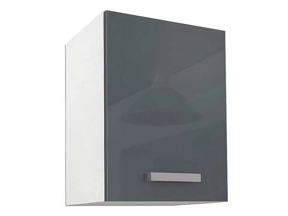 Vente-unique Cozinha Completa 300 Cm 10 Elementos De Arrumação Cinzento E Branco - Trattoria* Promoções Sala