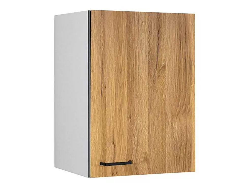 Vente-unique Cozinha Completa Com Bancada De Trabalho 180 Cm Natural E Preto - Trattoria* Móvel De Cozinha