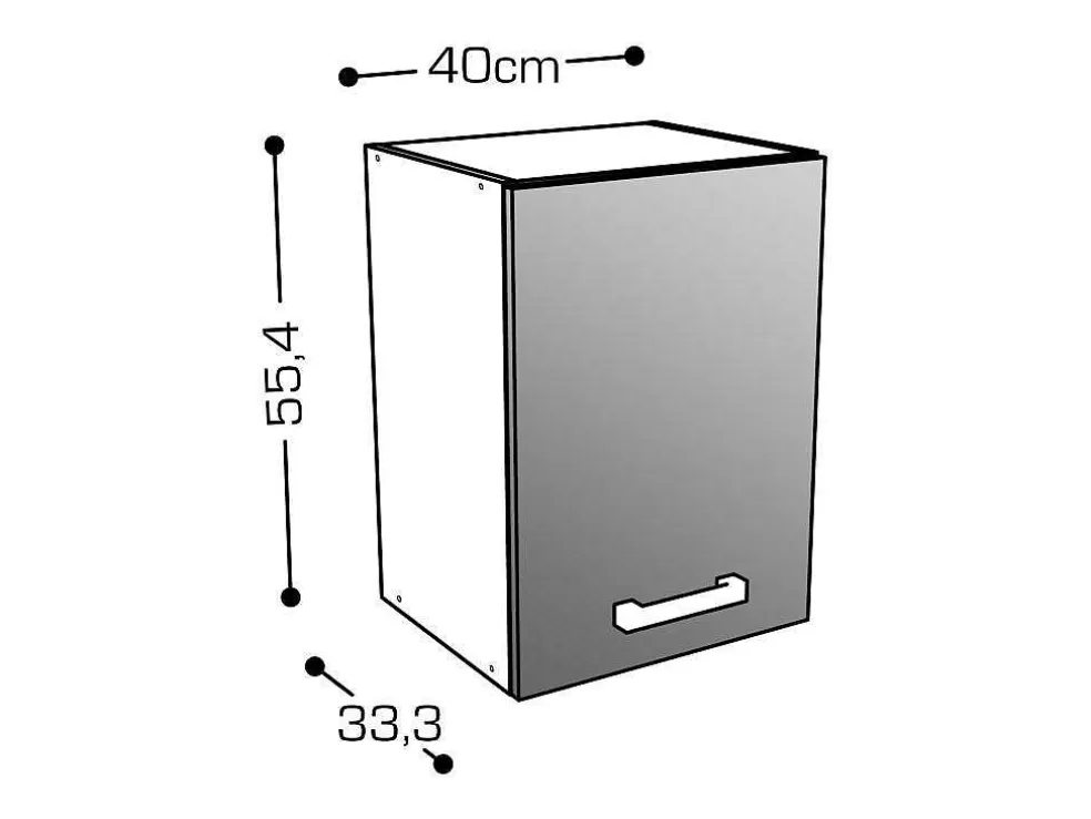 Vente-unique Cozinha Completa Com Bancada De Trabalho 180 Cm Natural E Preto - Trattoria* Móvel De Cozinha