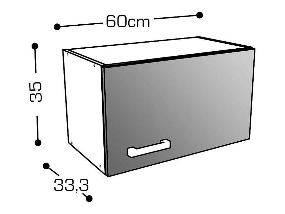 Vente-unique Cozinha Completa Com Bancada De Trabalho 180 Cm Natural E Preto - Trattoria* Móvel De Cozinha