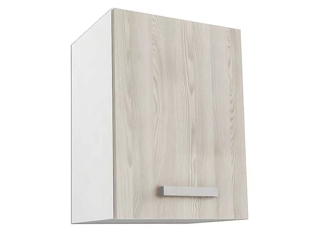 Vente-unique Cozinha Completa De 240 Cm Com 8 Compartimentos De Arrumação Cor Carvalho E Branco - Trattoria* Móvel De Cozinha