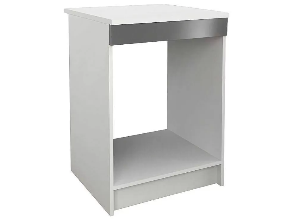 Vente-unique Cozinha Completa De 180 Cm Com 6 Compartimentos De Arrumação Cor Cinza E Branco - Trattoria* Promoções Sala