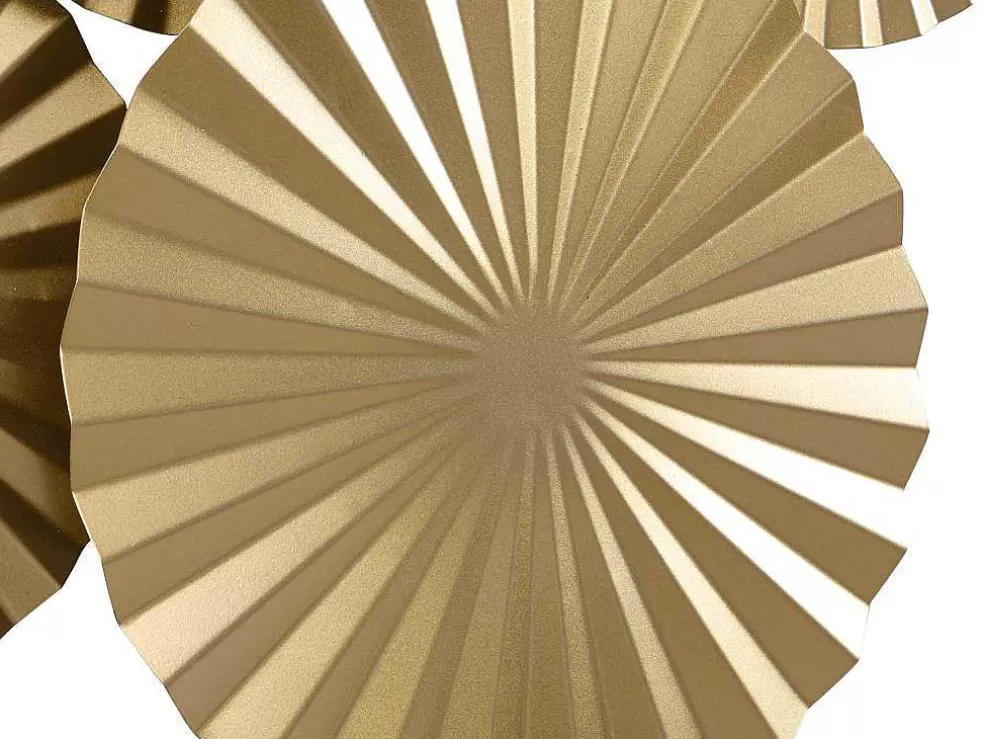 OZAIA Decoração De Parede Redonda Em Metal De C.118 X A.71 Cm Cor Dourado - June* Promoções Decoração
