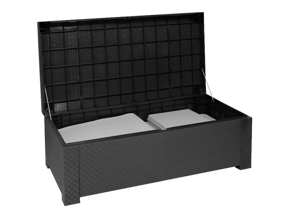 Vente-unique Deposito De Arrumação De Jadim Sophie Ii Em Resina Moldada Antracite - 117 X 63 X 43 Cm* Armazenamento De Jardim