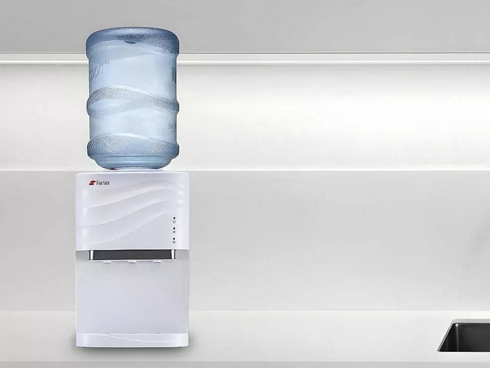Vente-unique Dispensador De Agua Para Garrafoes Compacto De Agua Fria/Quente Com 12 / 18 L - Lagon* Pequenos Eletrodomésticos