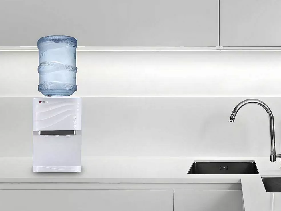 Vente-unique Dispensador De Agua Para Garrafoes Compacto De Agua Fria/Quente Com 12 / 18 L - Lagon* Pequenos Eletrodomésticos