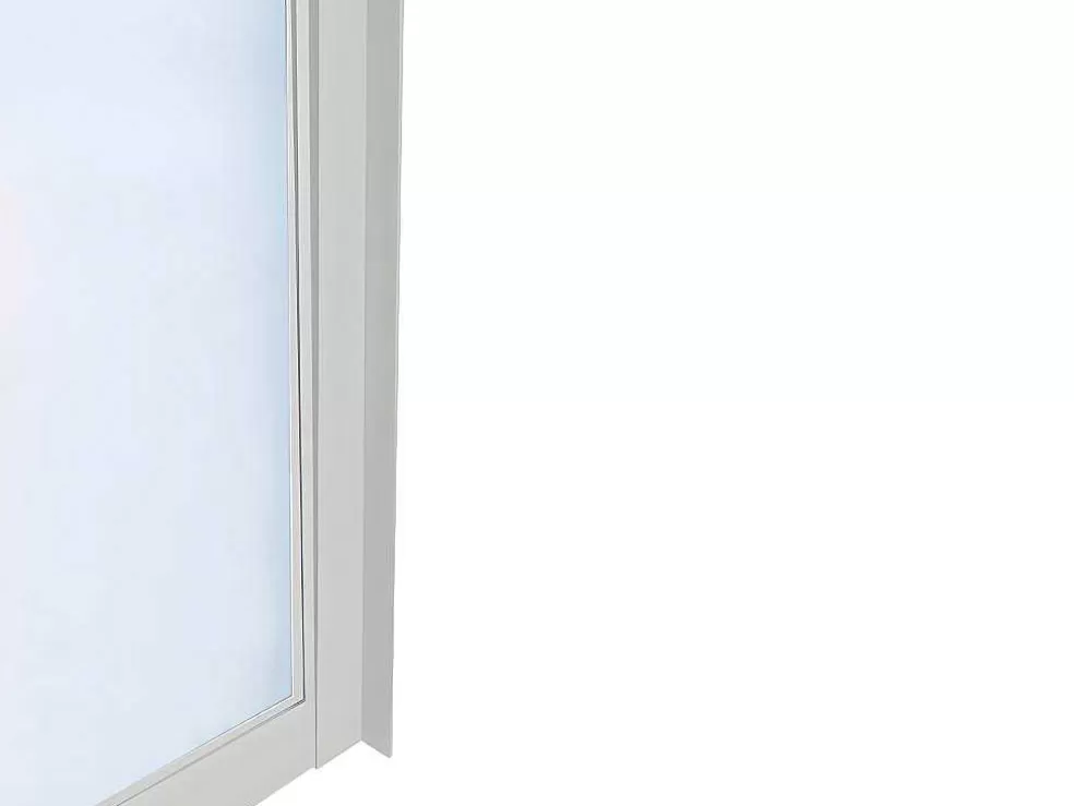 Vente-unique Divisória De Atelier Em Aluminio Termolacado Branco De 60X130 Cm - Bayview* Divisória De Ambiente