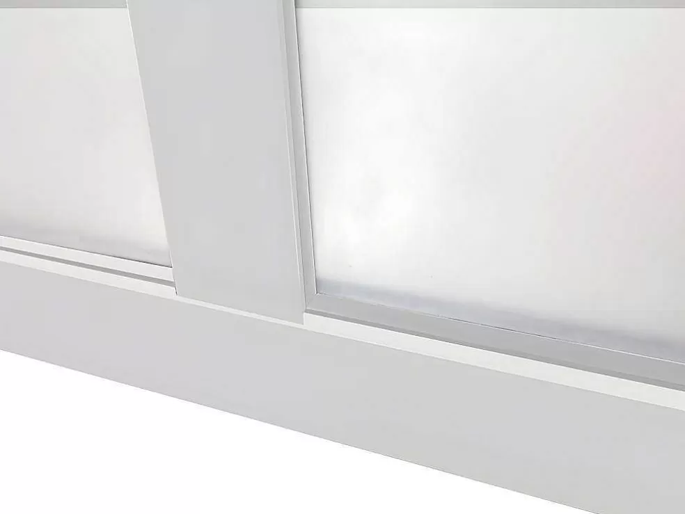 Vente-unique Divisória De Atelier Em Aluminio Termolacado Branco De 60X130 Cm - Bayview* Divisória De Ambiente