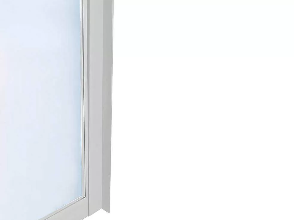Vente-unique Divisória De Atelier Em Aluminio Termolacado Branco De 180X105 Cm - Bayview* Divisória De Ambiente