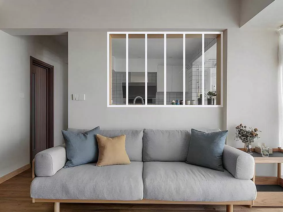 Vente-unique Divisória De Atelier Em Aluminio Termolacado Branco De 180X105 Cm - Bayview* Divisória De Ambiente