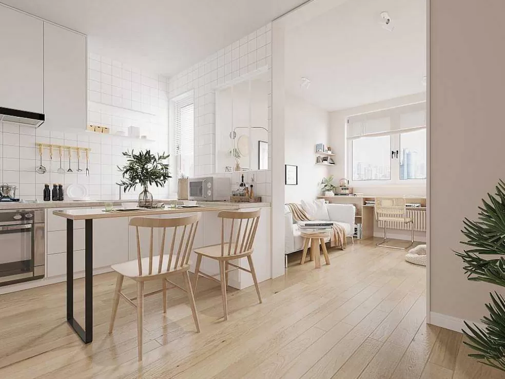 Vente-unique Divisória De Atelier Em Aluminio Termolacado Branco De 90X105 Cm - Bayview* Divisória De Ambiente