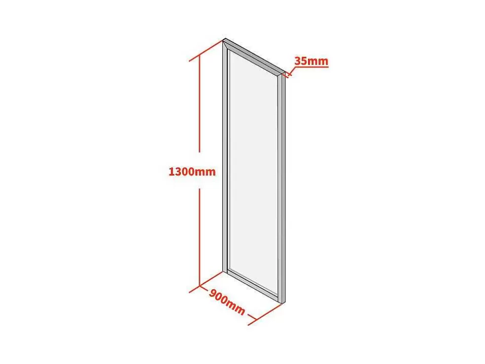 Vente-unique Divisória De Atelier Em Aluminio Termolacado 30X130 Cm Branco - Bayview* Divisória De Ambiente