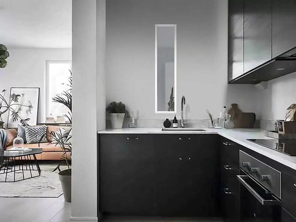 Vente-unique Divisória De Atelier Em Aluminio Termolacado 30X130 Cm Branco - Bayview* Divisória De Ambiente