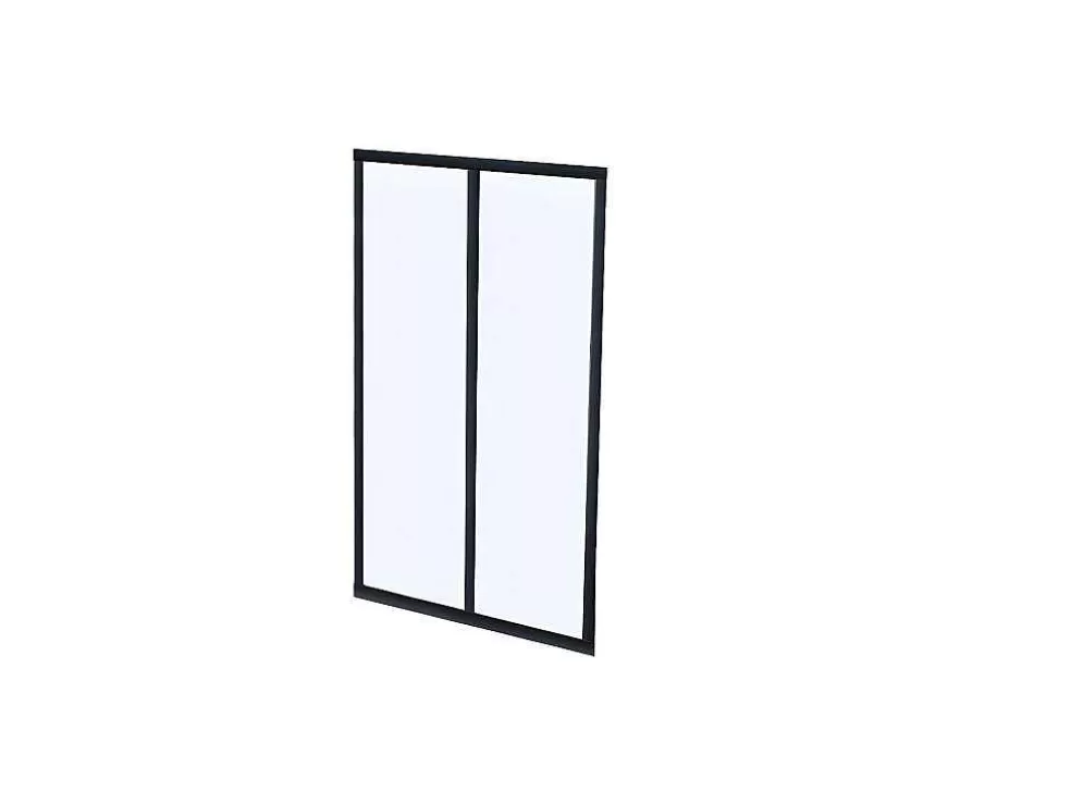 Vente-unique Divisória De Canto De Atelier Em Aluminio Termolacado C120 X L60 X A130 Cm Preto - Bayview* Divisória De Ambiente
