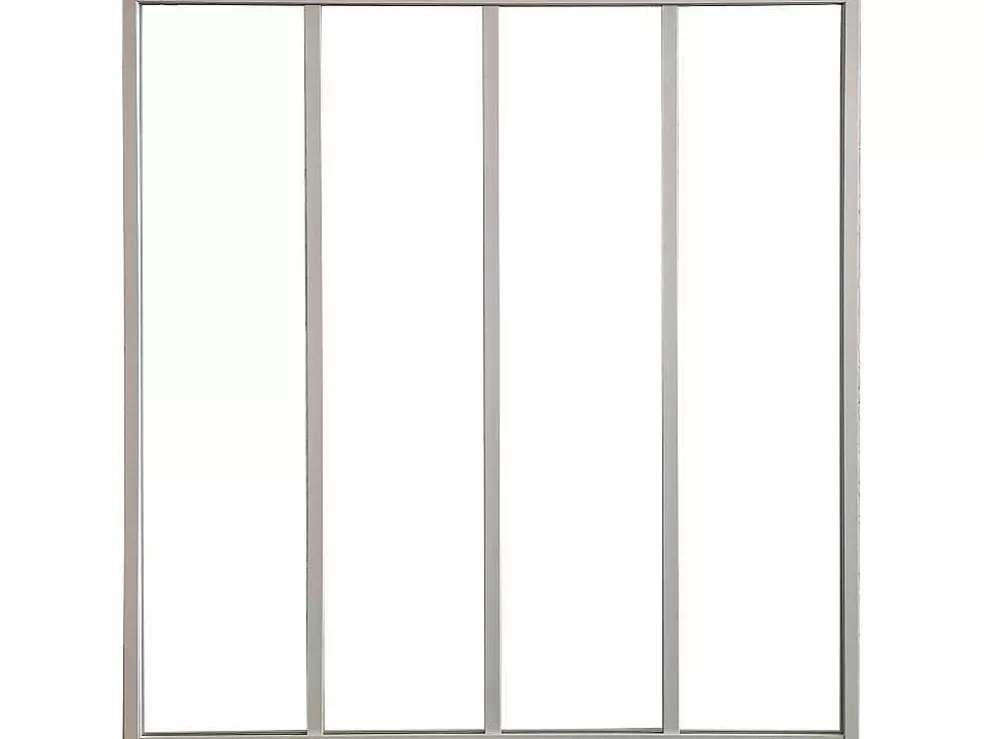 Vente-unique Divisória De Canto De Atelier Em Aluminio Termolacado C120 X L60 X A130 Cm Preto - Bayview* Divisória De Ambiente
