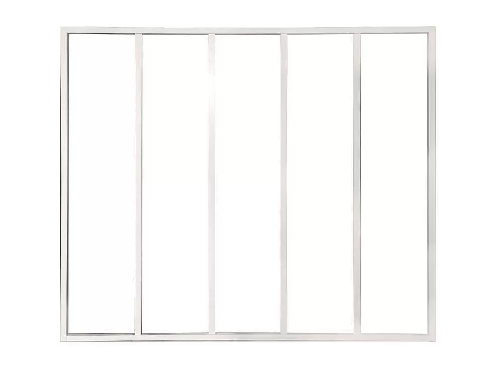 Vente-unique Divisória De Canto De Atelier Em Aluminio Termolacado C150 X L60 X A130 Cm Preto - Bayview* Divisória De Ambiente