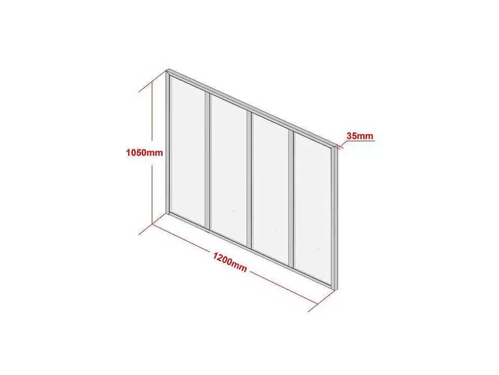 Vente-unique Divisória De Canto De Atelier Em Aluminio Termolacado C120 X L60 X A130 Cm Preto - Bayview* Divisória De Ambiente